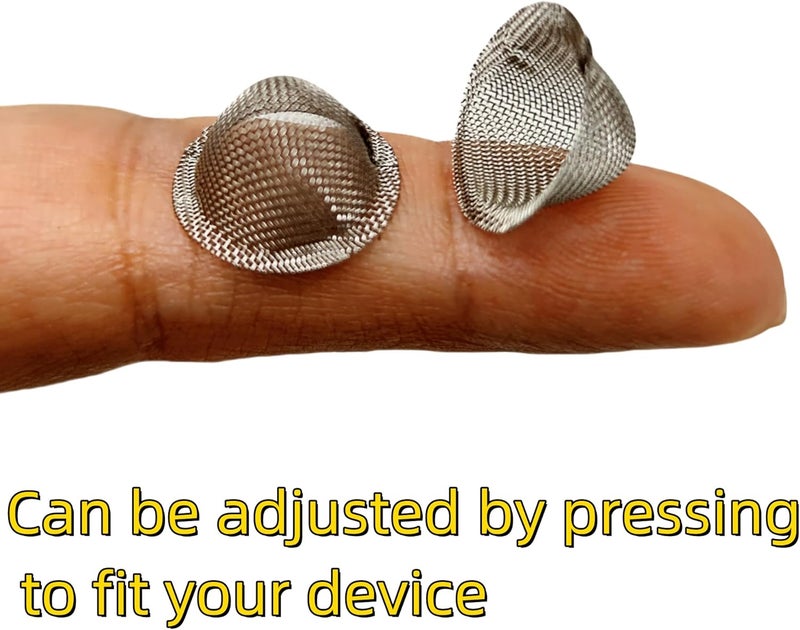 Ruilida Pipe Screens 70 Pcs 1/2 Inch-5/8 Inch Tapered Design Clean Screens 0.5 Inch-0.63 Inch 100% Stainless Steel Mesh with a Storage Box. - Image 5